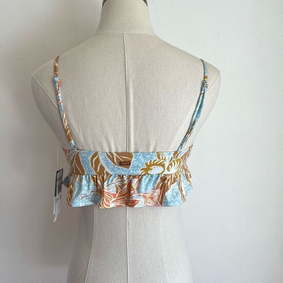 Roxy Island In The Sun Blue Printed Bikini Top XS - Picture 11 of 15